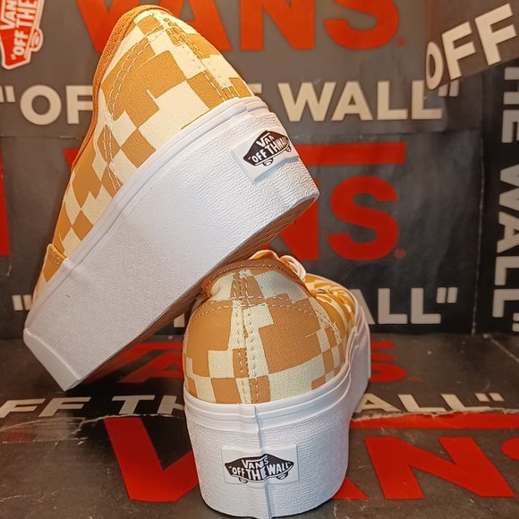 Vans Authentic Stacked Women's 8 Men's 6.5 Multi Checkered Sandstone VN0AKXXSST - Picture 10 of 12